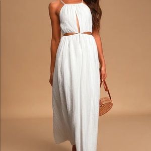 Lulus Streamlined Style Cutout Maxi Dress